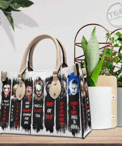 Horror Movies Leather Handbag OVS0124L Beige