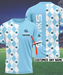 Personalized Cronulla Sutherland Sharks T shirt OVS0124I