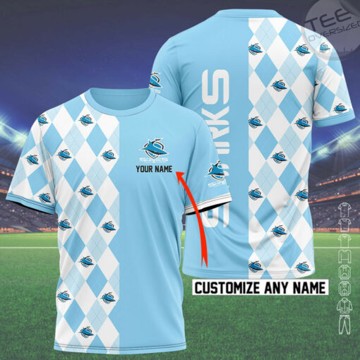 Personalized Cronulla Sutherland Sharks T shirt OVS0124I