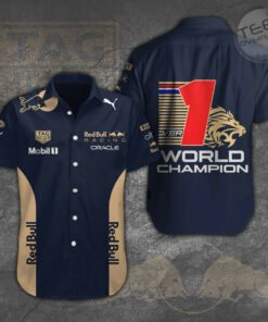 Max Verstappen Red Bull Racing F1 short sleeve dress shirts OVS0224R