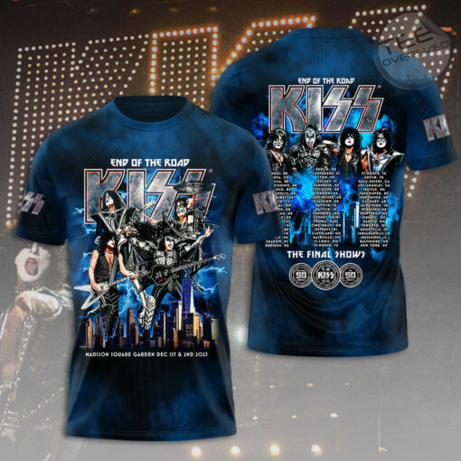 Kiss Band Blue T shirt OVS0324SY