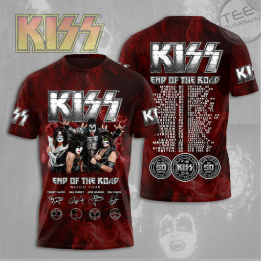 Kiss Band End of the Road World Tour T shirt OVS0324V