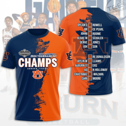Men Basketball Tournament Auburn Tigers T shirt OVS0324ZL