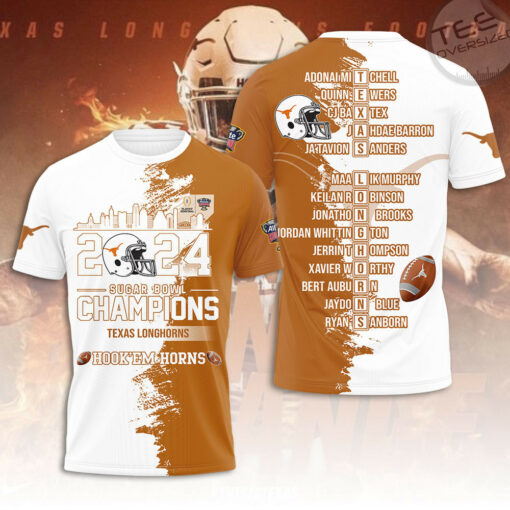 Texas Longhorns Football T shirt OVS0324ZM