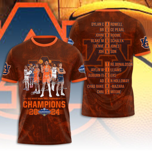Auburn Tigers Mens Basketball T shirt OVS0424N