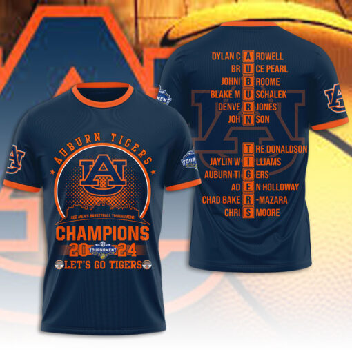 Auburn Tigers Navy T shirt OVS0424ZJ