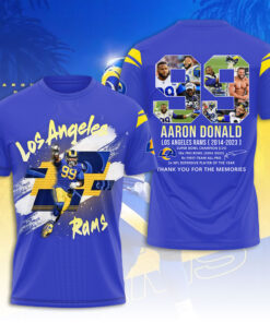 Los Angeles Rams x Aaron Donald T shirt OVS0424ZN