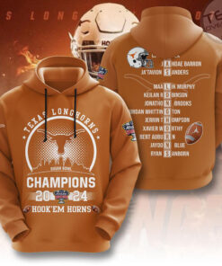 Texas Longhorns Football Orange Hoodie OVS0424G