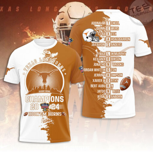 Texas Longhorns Football T shirt OVS0424E