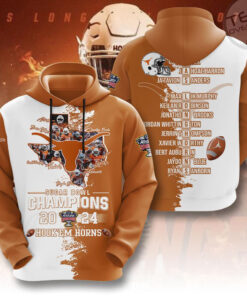 Texas Longhorns Football White Orange Hoodie OVS0424J