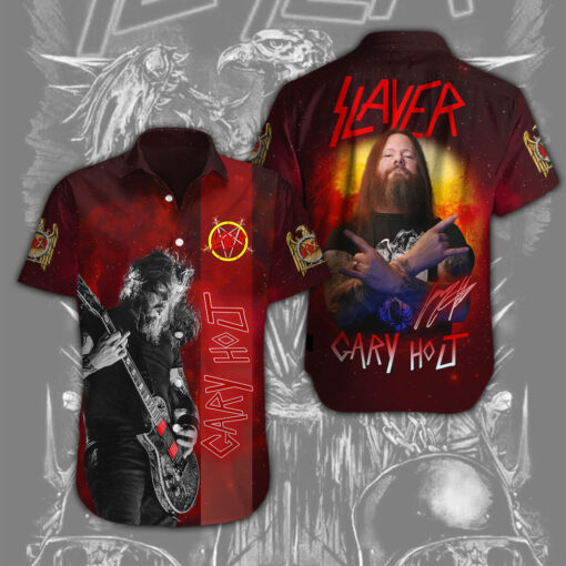 Gary Holt X Slayer Short Sleeve Dress Shirt OVS0524I