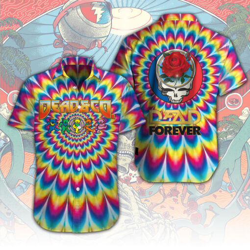 Grateful Dead Forever Short Sleeve Dress Shirt OVS0524ST