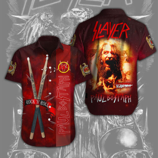 Slayer x Paul Bostaph Short Sleeve Dress Shirt OVS0524H