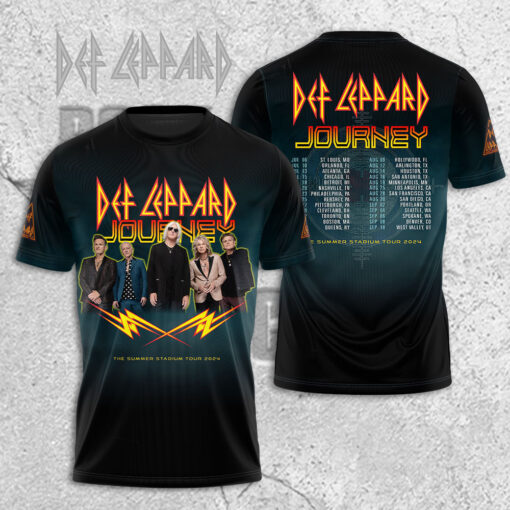 Def Leppard Black T shirt OVS0624ZH