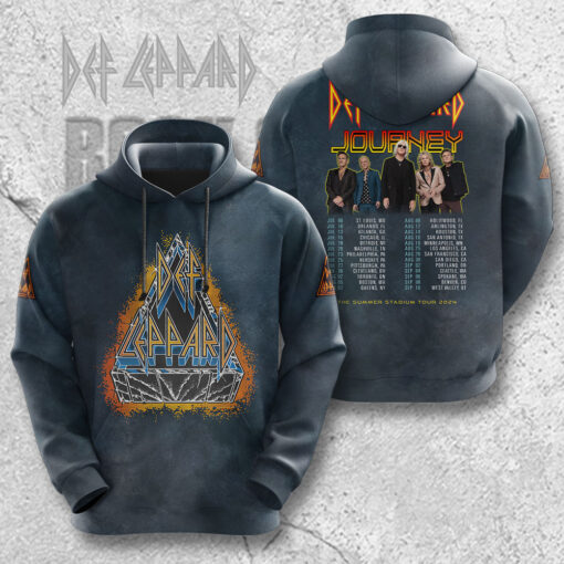 Def Leppard Grey Hoodie OVS0624ZG