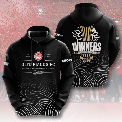 Olympiacos FC Black Hoodie OVS0624ZM