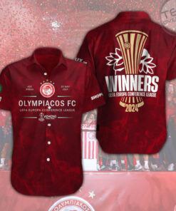 Olympiacos FC Short Sleeve Dress Shirt OVS0624SO