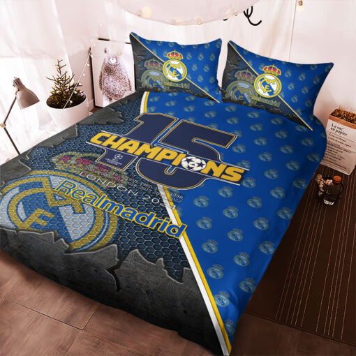 Real Madrid CHAMP15NS bedding set duvet cover pillow shams OVS0624SV IMAGE