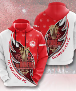 Olympiacos FC Red White Hoodie OVS0724J