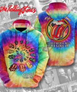 The Rolling Stones Tie Dye Hoodie OVS0724ZS