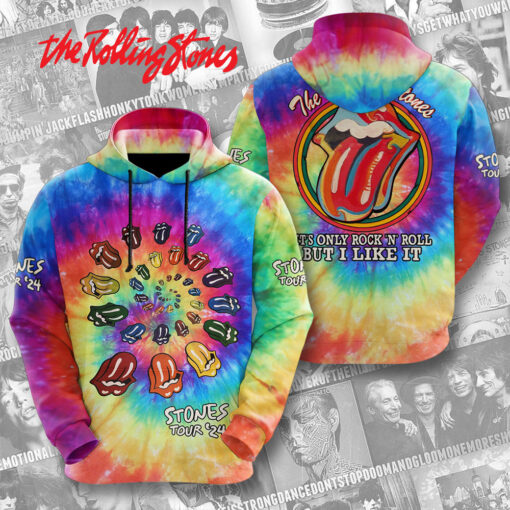 The Rolling Stones Tie Dye Hoodie OVS0724ZS