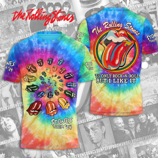 The Rolling Stones Tie Dye T shirt OVS0724ZS