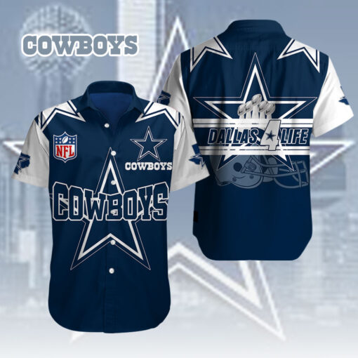 Dallas Cowboys NFL Short Sleeve Dress Shirt OVS0824ZG