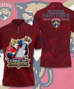 Florida Panthers Red Polo OVS0824ST