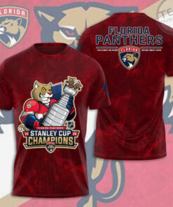 Florida Panthers Red T shirt OVS0824ST