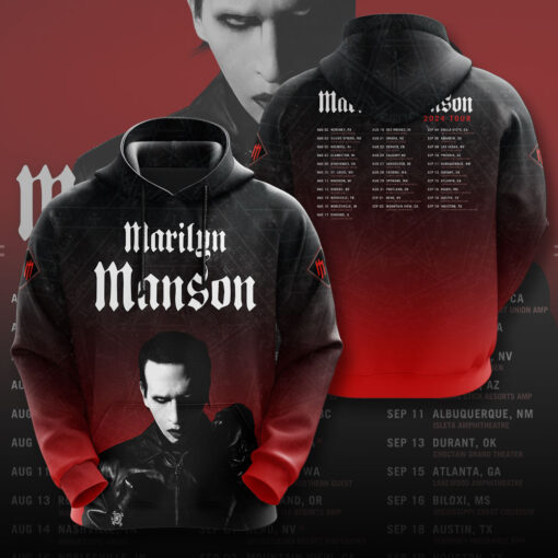 Marilyn Manson 2024 Tour Hoodie OVS0824SC