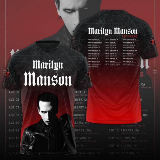 Marilyn Manson 2024 Tour T shirt OVS0824SC