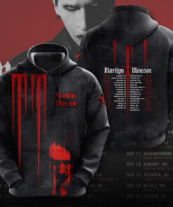 Marilyn Manson Black Hoodie OVS0824SB