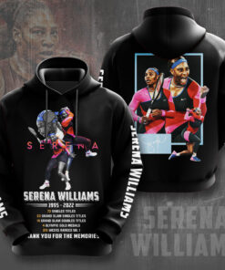 Serena Williams Black Hoodie OVS0824T