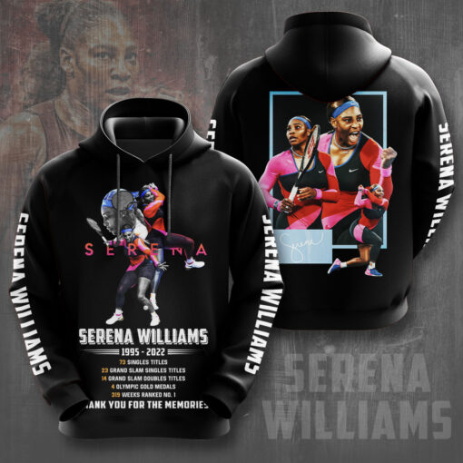 Serena Williams Black Hoodie OVS0824T