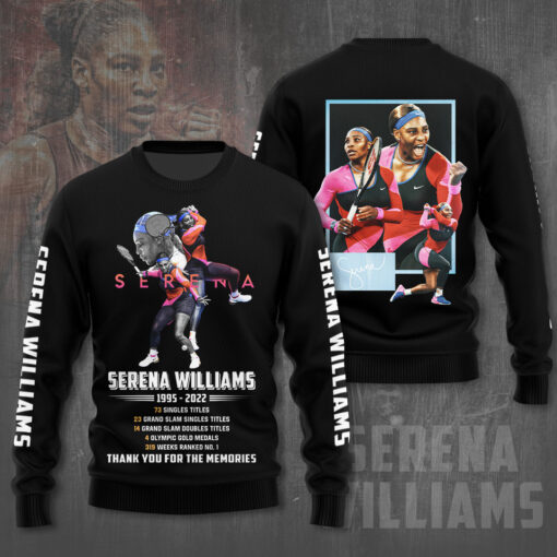 Serena Williams Black Sweatshirt OVS0824T