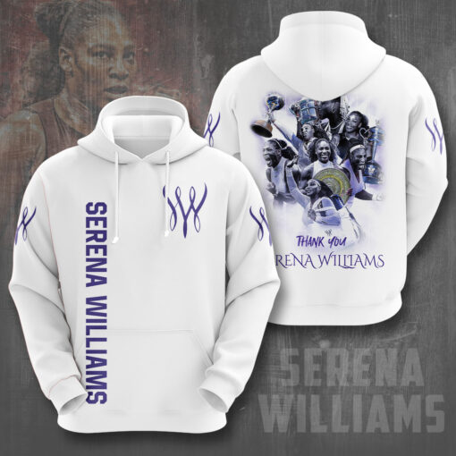 Serena Williams White Hoodie OVS0824S