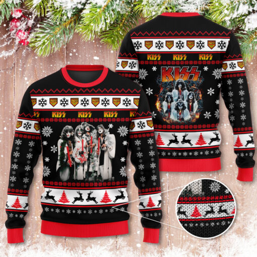 Kiss Band ugly christmas sweater OVS0924ZB