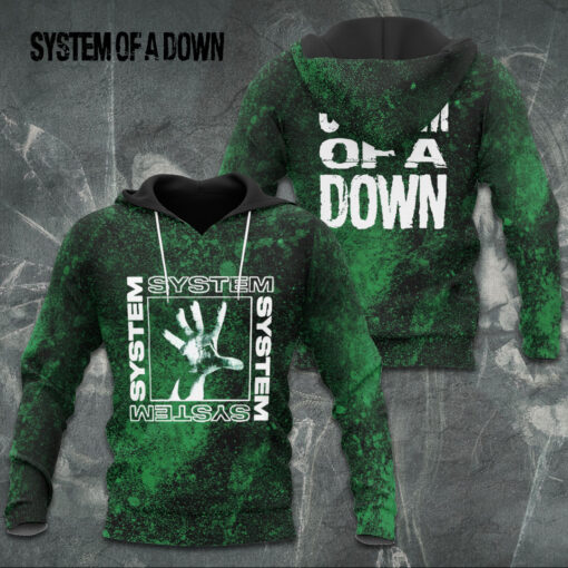 System Of A Down Green Hoodie OVS0924E