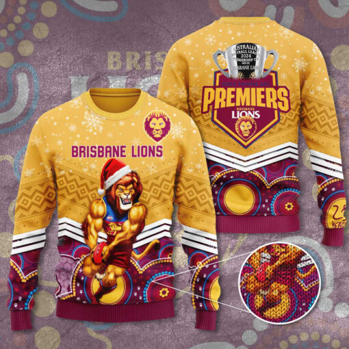 Brisbane Lions ugly christmas sweater OVS1024ZC