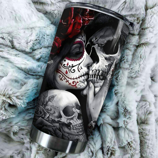 Customized Sugar Skull Tumbler Cup OVS1024T