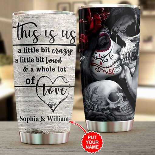 Customized Sugar Skull Tumbler Cup OVS1024T