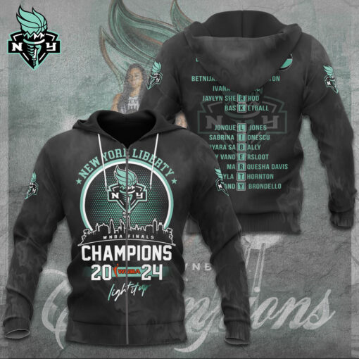 New York Liberty Zip Hoodie OVS1024SG