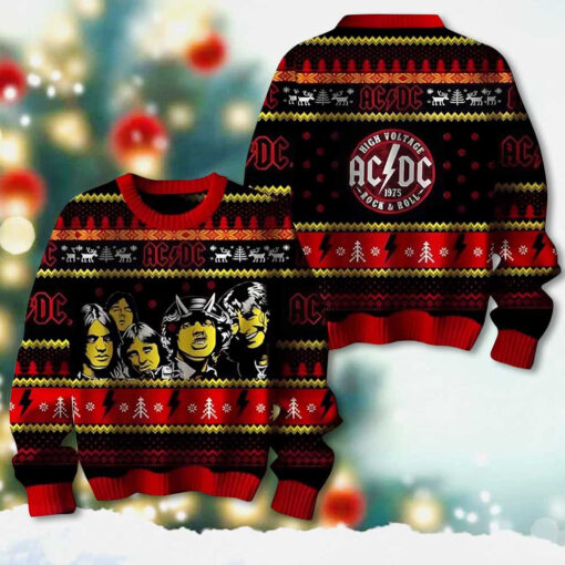 AC DC ugly christmas sweater OVS1124D