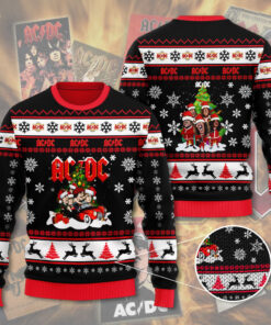 AC DC ugly sweater OVERSIZEDTEE 12