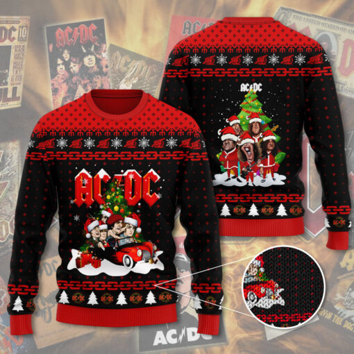 ACDC ugly christmas sweater OVS1124G