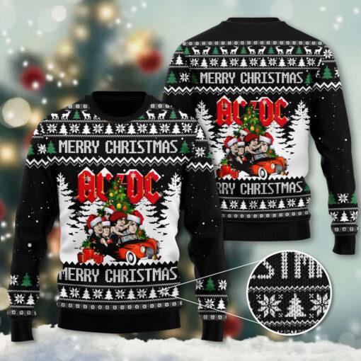 ACDC ugly christmas sweater OVS1124W