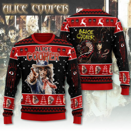 Alice Cooper ugly sweater OVERSIZEDTEE 11