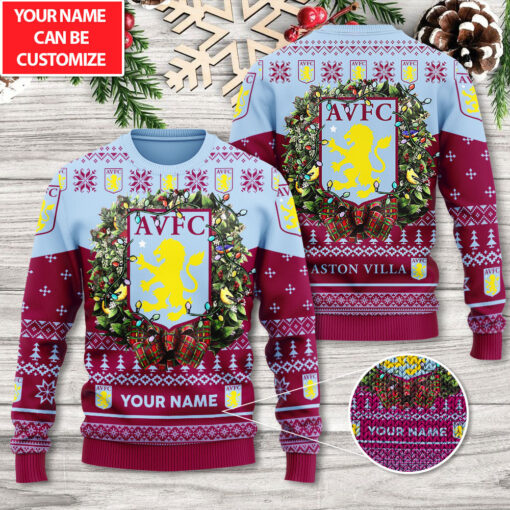 Aston Villa ugly sweater OVERSIZEDTEE 3