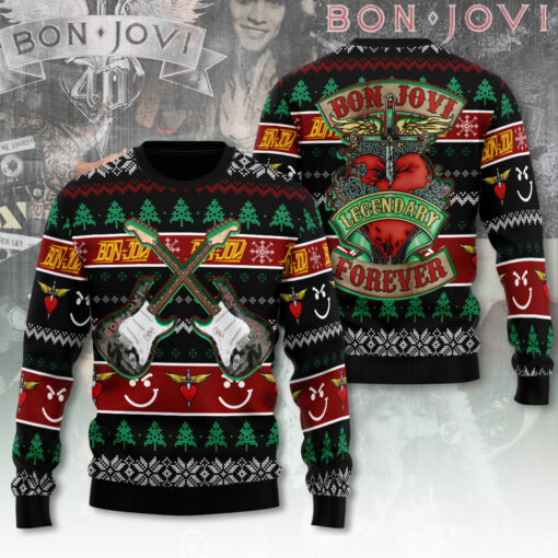 Bon Jovi ugly sweater OVERSIZEDTEE 5