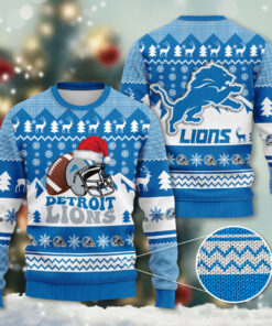 Detroit Lions ugly christmas sweater OVS1124E